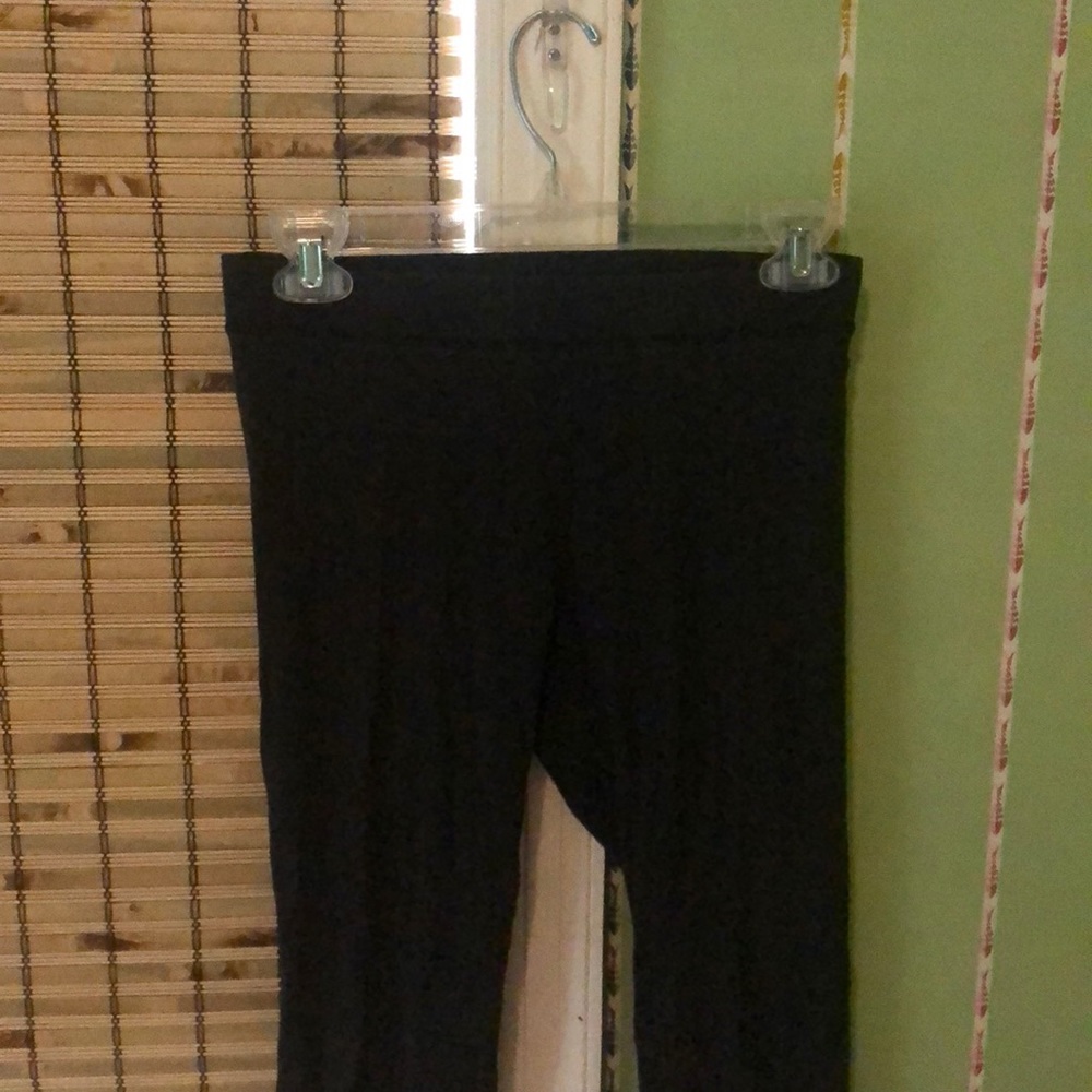 Pink Victoria’s Secret black leggings